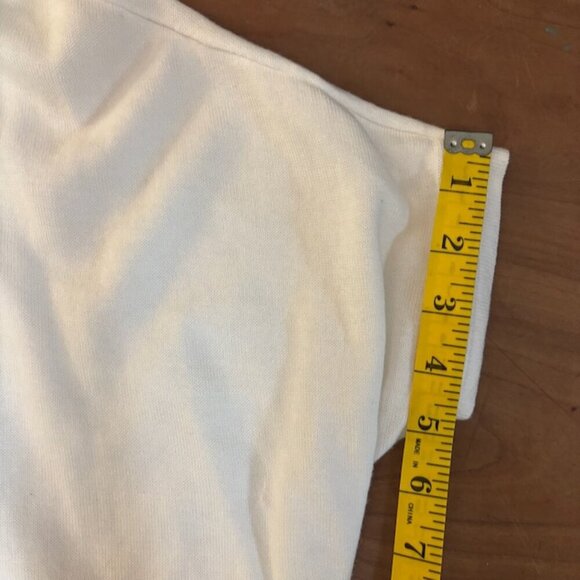 Alice + Olivia Women Cardigan Sweater Size *XS Ivory Lightweight High Low Lined - Picture 10 of 10